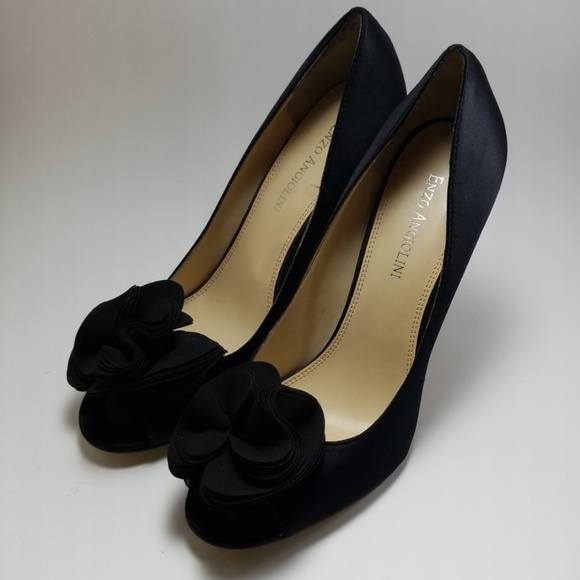 COPY - Black peep toe heels - Picture 4 of 4